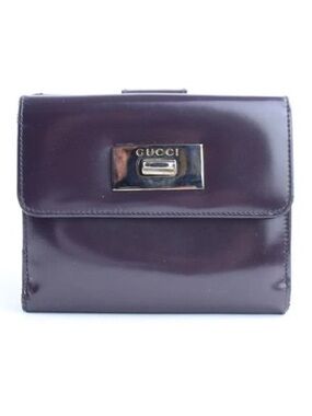 Gucci Bifold Wallet - Purple Patent Leather w/ Gold tone Hardware (Tom Ford Era)